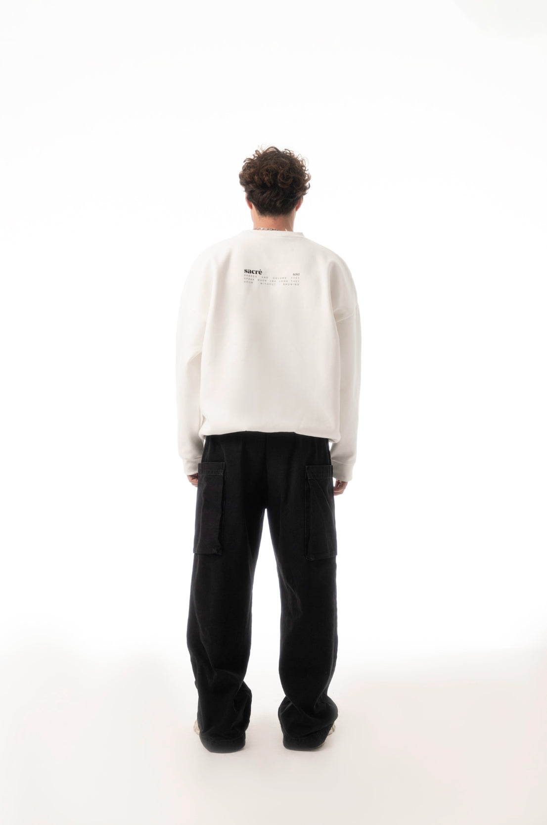 Solid White Sweatshirt
