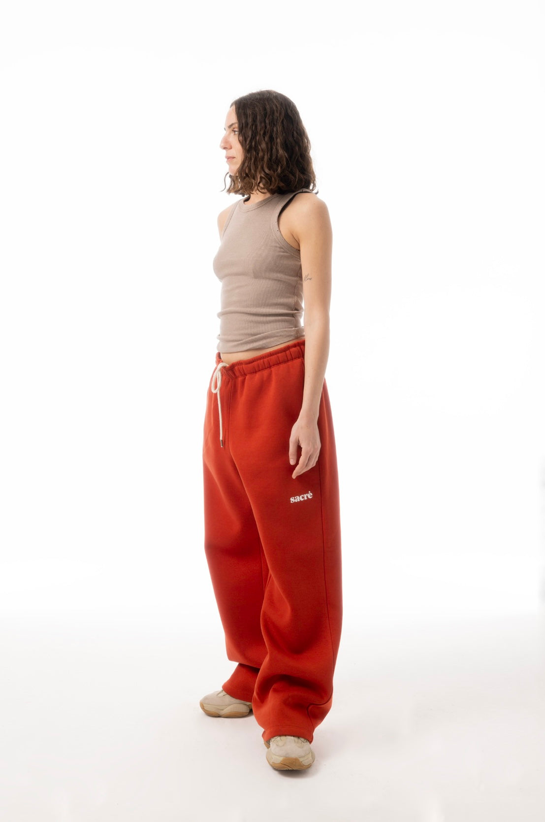 Solid Chili Sweat Pants