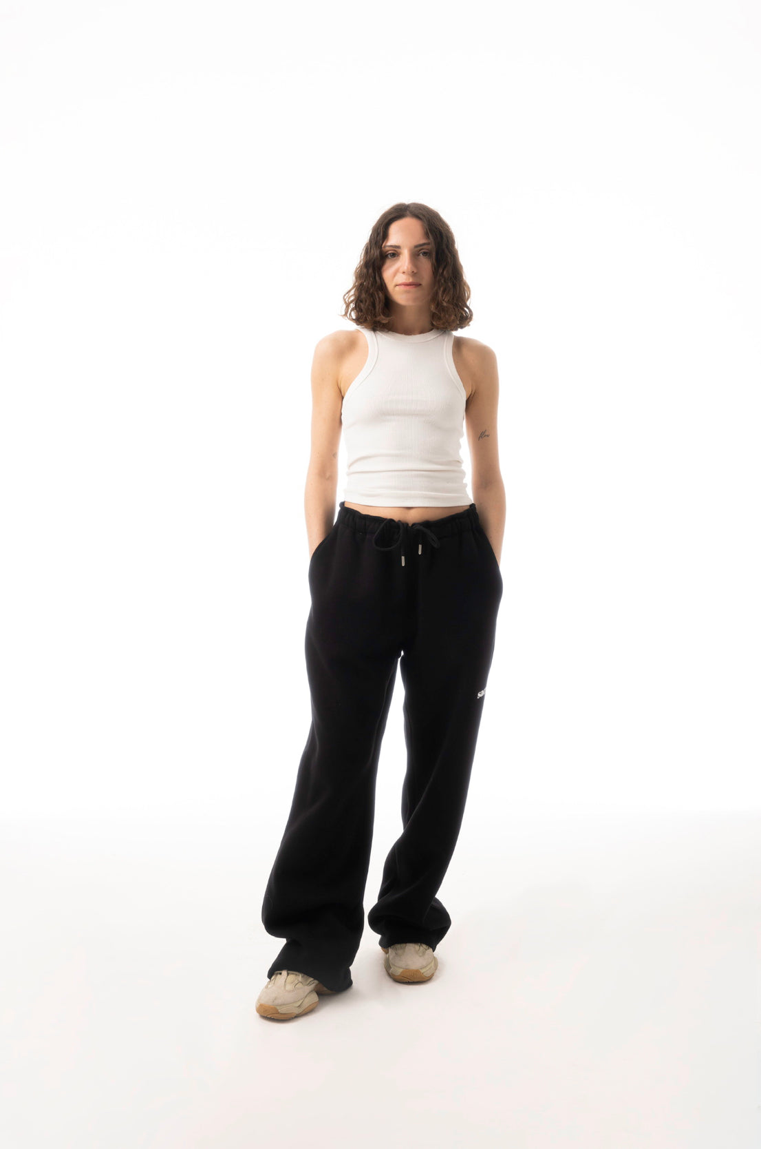 Solid Black Sweat Pants