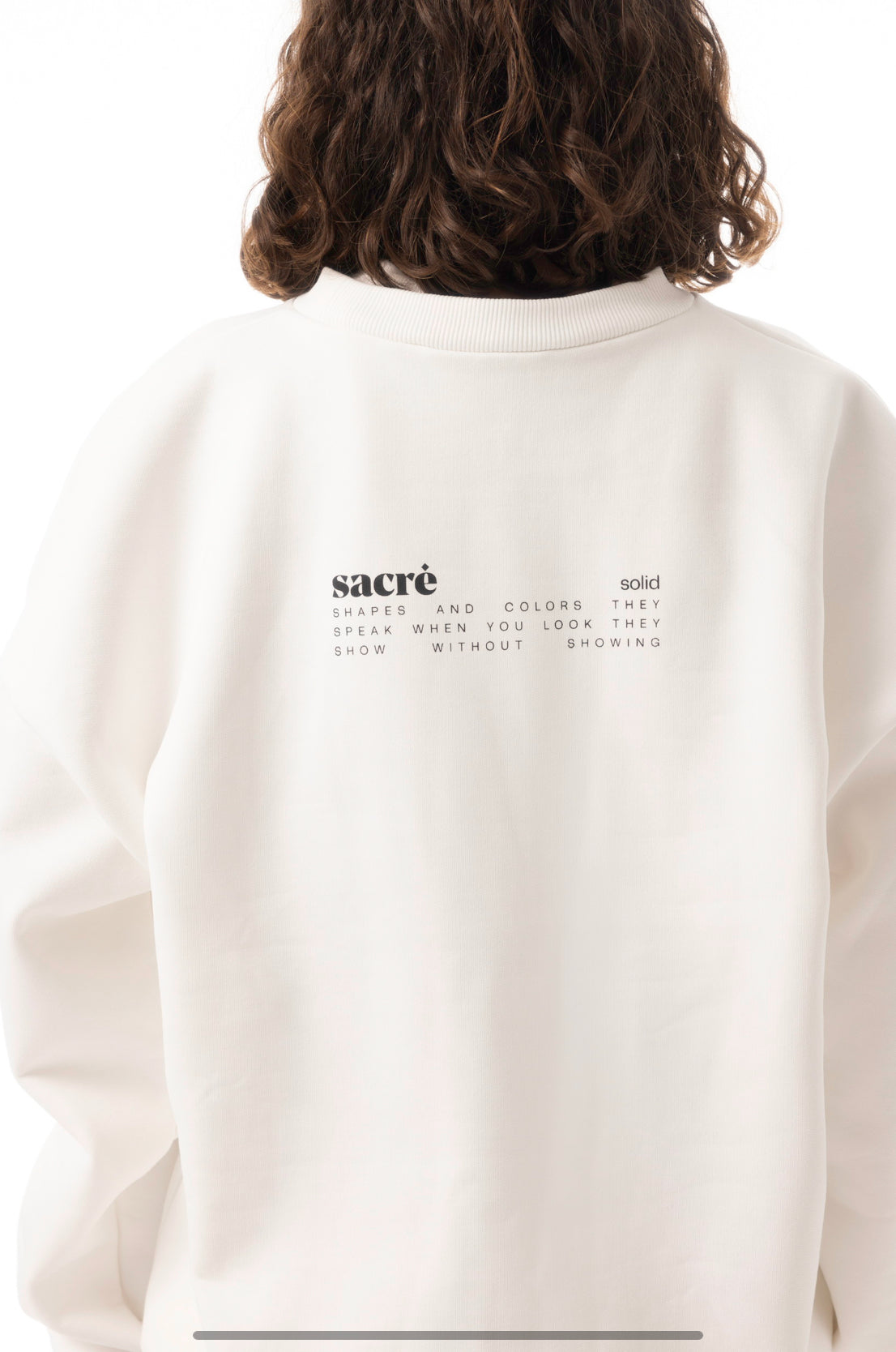 Solid White Sweatshirt