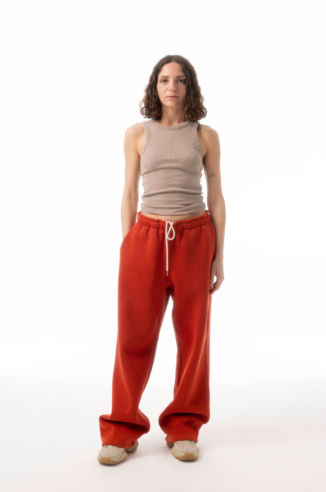 Solid Chili Sweat Pants