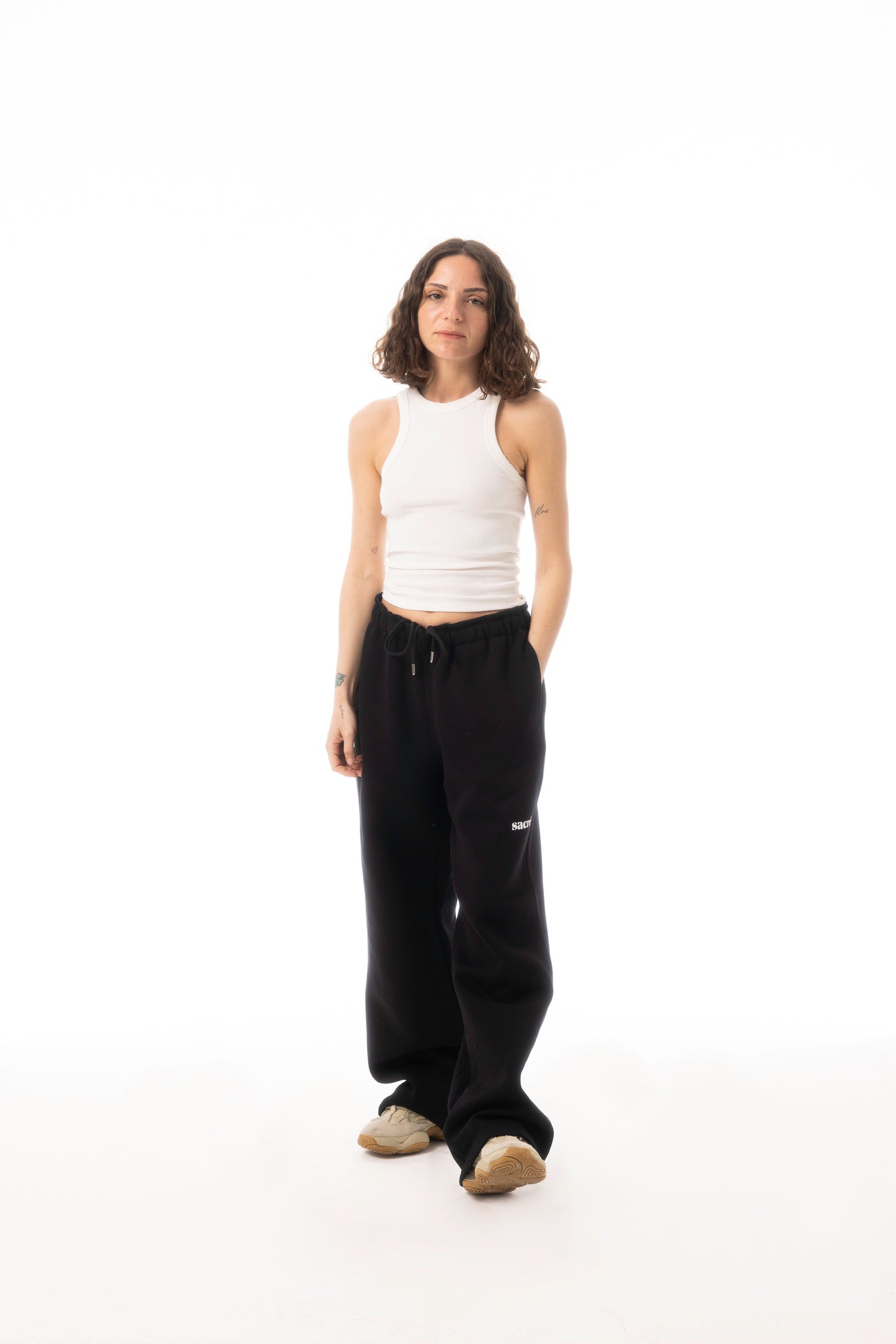 Solid Black Sweat Pants