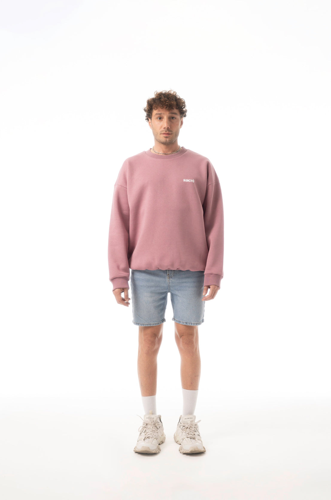 Solid Purple Stone Sweatshirt