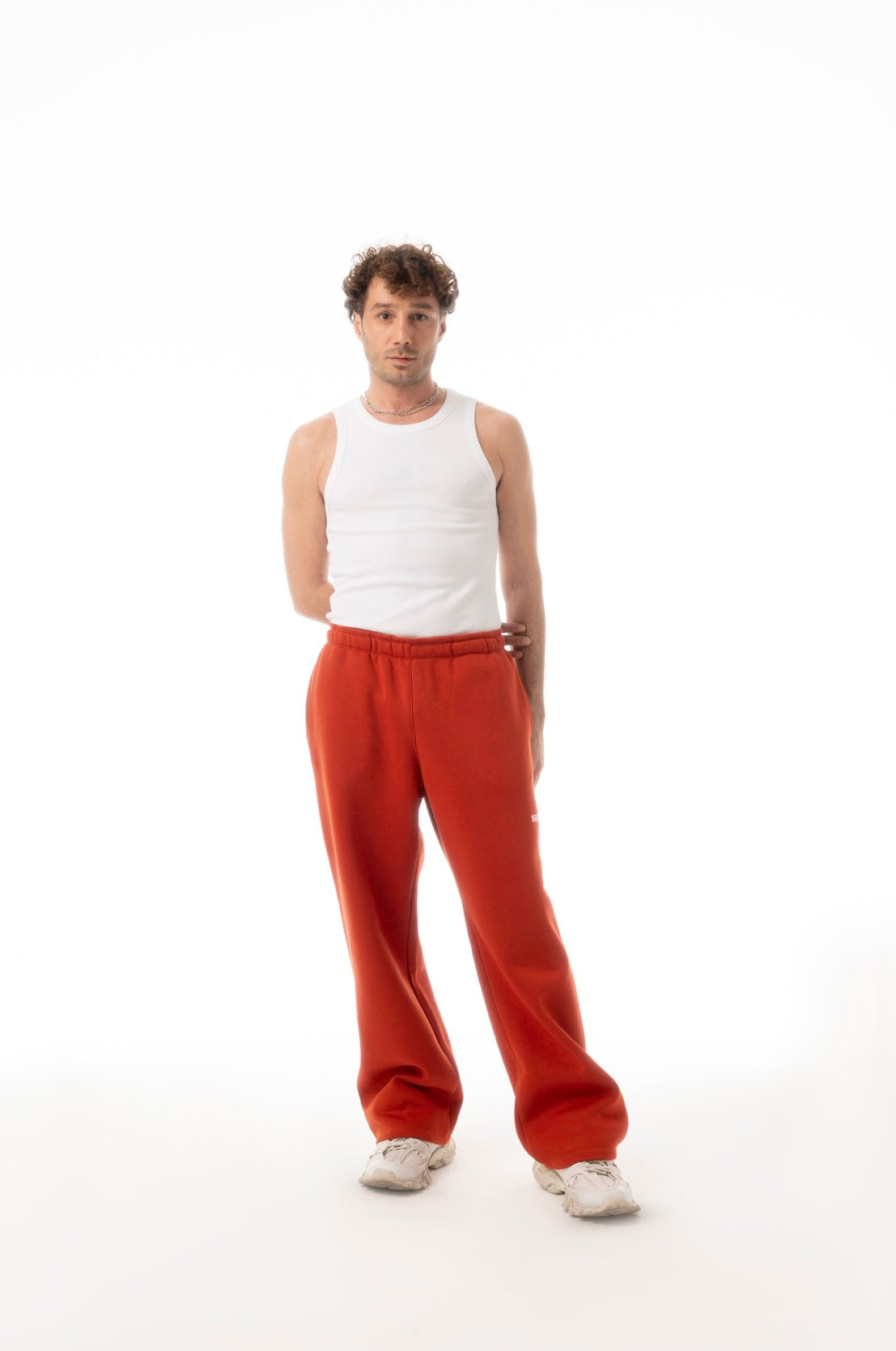 Solid Chili Sweat Pants