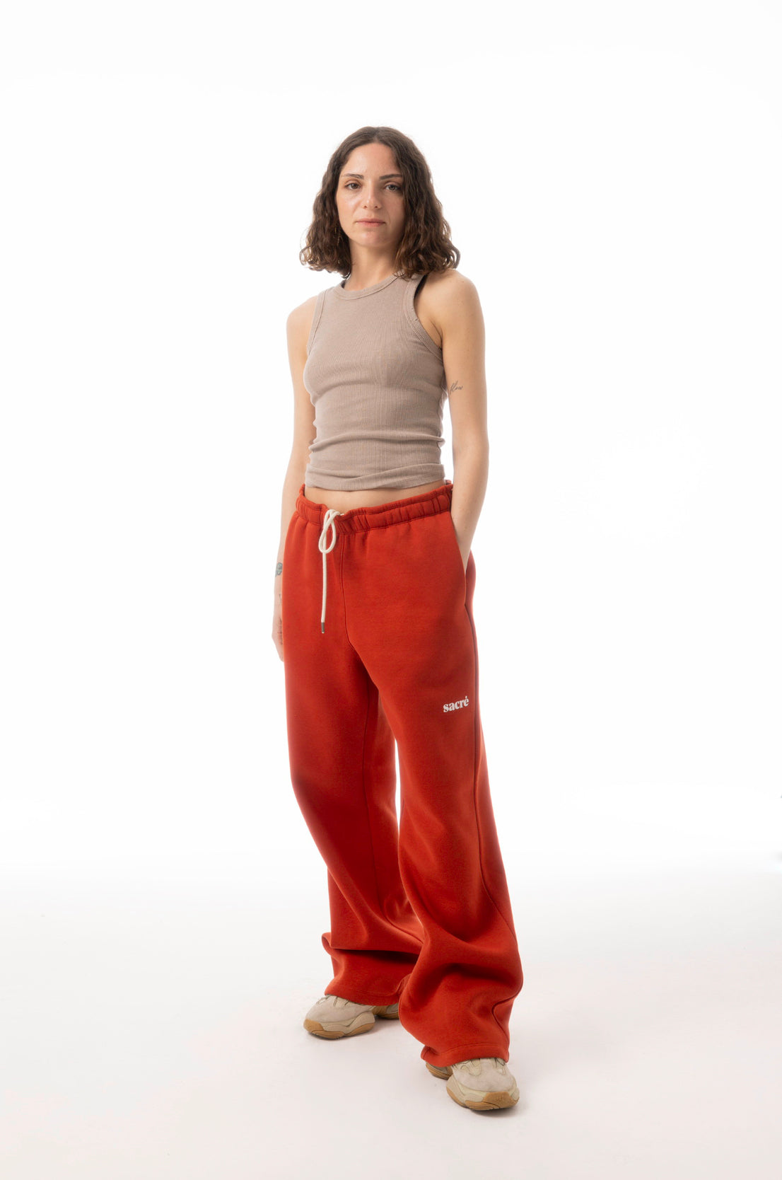 Solid Chili Sweat Pants