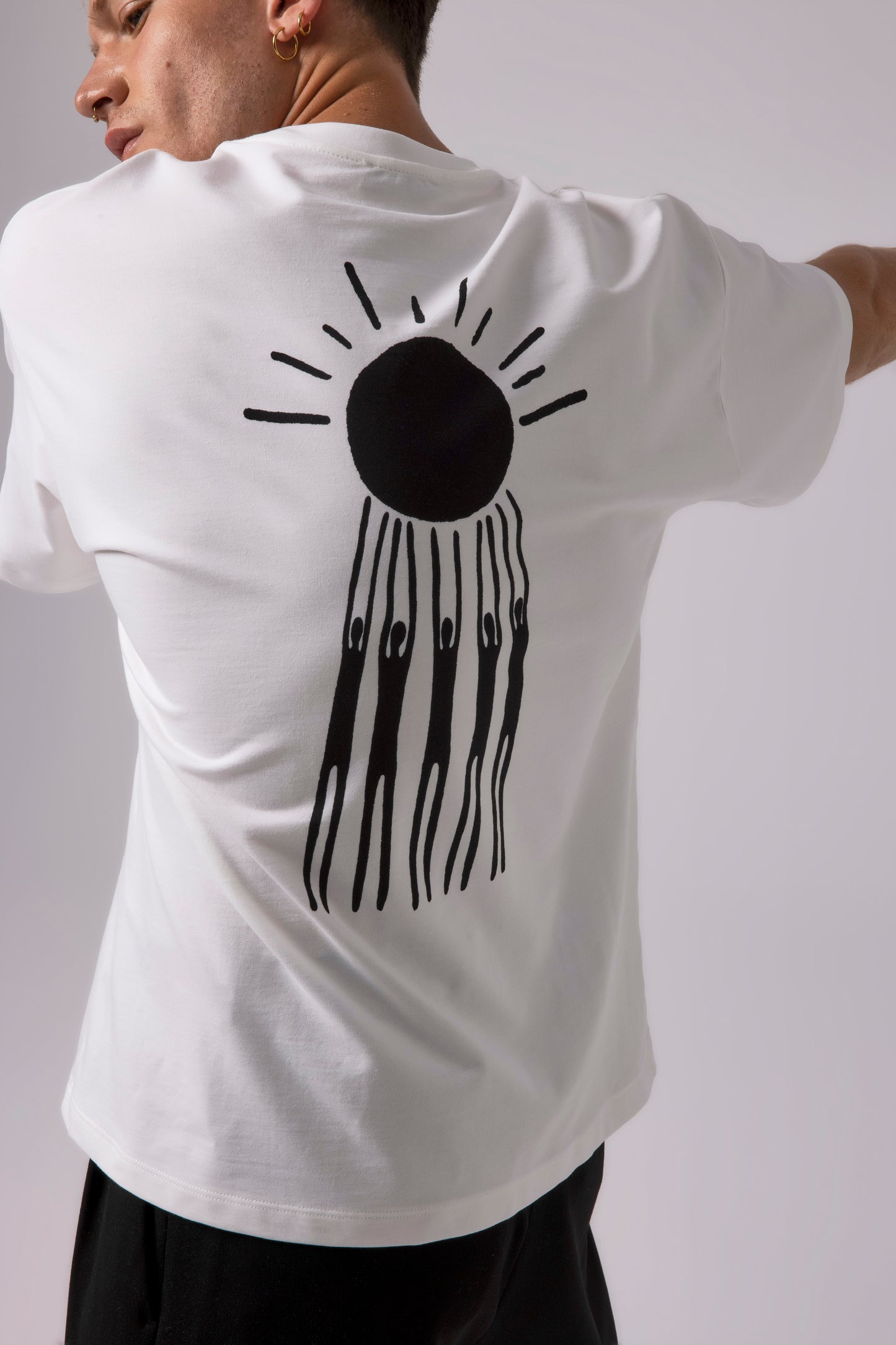 Sun People Tee Off White