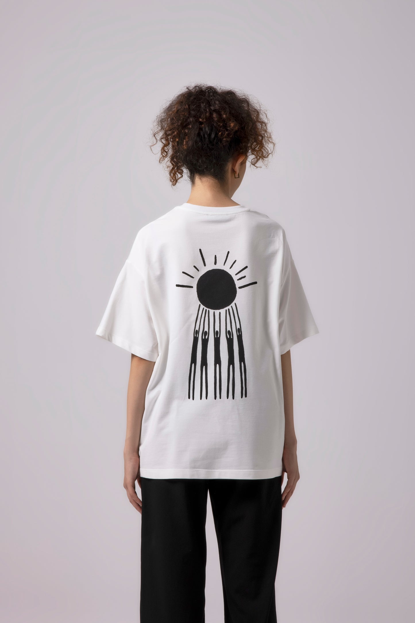 Sun People Tee Off White